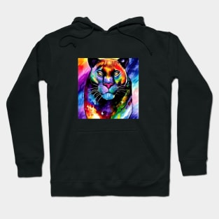 Panther / Cougar - Rainbow Colors Hoodie